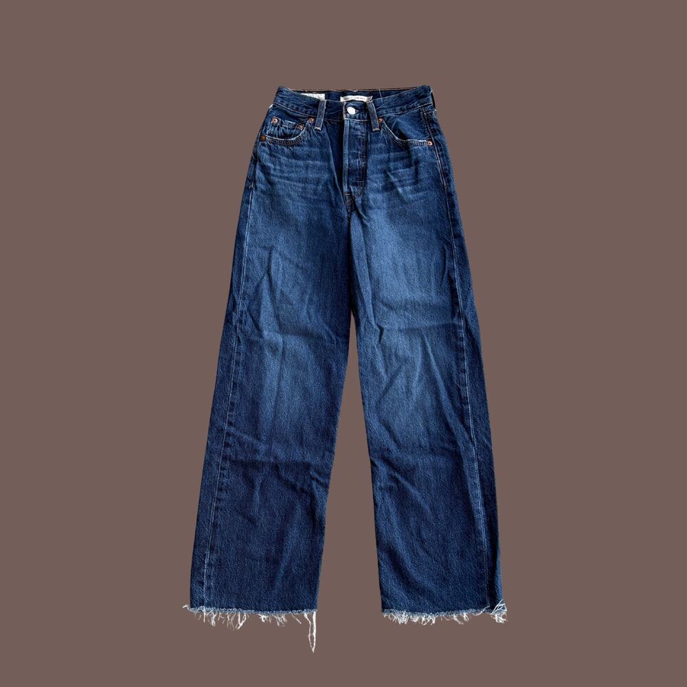 Levi’s Ribcage Straight Jeans | Dark Wash | Size 23 | Vintage